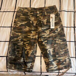 Ring of Fire Green Camo Shorts